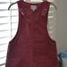 American Eagle Outfitters Dresses | Cute American Eagle Outfitters Corduroy Overall Jumper Dress Xs | Color: Red | Size: Xs