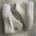 Converse Shoes | Custom Chuck Taylor All Star Lift Platform Canvas By You | Color: White | Size: 5