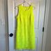 J. Crew Dresses | J. Crew Neon Yellow Lace Dress | Color: Yellow | Size: 4
