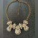 J. Crew Jewelry | J. Crew Clear Crystal Bling Statement Necklace | Color: Gold/White | Size: Os