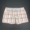 Levi's Shorts | Levi's Crofted And Pride Women Pink Plaid Casual Shorts Size 12 | Color: Pink | Size: 12