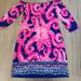 Lilly Pulitzer Dresses | Lilly Pulitzer Laurana Dress Ikat Blue Mocean Sz S | Color: Blue/Pink | Size: S