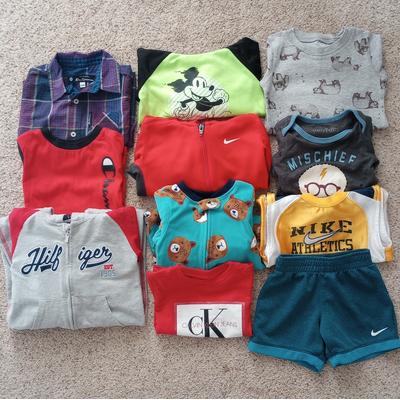 Nike Shirts & Tops | Baby Boy's Clothes Bundle | Color: Blue/Green/Purple/Red/Tan | Size: 12-18mb