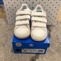 Adidas Shoes | Boys Adidas Stan Smith White And Green Tennis Shoes. | Color: Green/White | Size: 9b