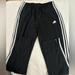 Adidas Pants | Black Adidas Track Pants Size L | Color: Black/White | Size: L