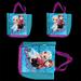 Disney Accessories | Lot Of 3 Disney Frozen Anna And Elsa Mesh Tote Bag | Color: Blue/Purple | Size: Set Of 3 - 11” H X 11” W X 2” D - 7” Handle Drop