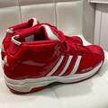Adidas Shoes | Adidas Mens 8.5 Pro Model 2g Basketball Sneakers | Color: Red/White | Size: 8.5