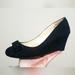 Jessica Simpson Shoes | Black Suede Wedge Jessica Simpson Size 8 | Color: Black | Size: 8