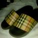 Burberry Shoes | Burberry Sandals Size 8 Uk Real Come With Bags Tags | Color: Black/Tan | Size: 8