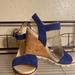 Nine West Shoes | Blue Nine West Wedge Size 11 | Color: Blue | Size: 11