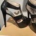 Michael Kors Shoes | Michael Kors High Heels Sandals. Size 9 | Color: Black | Size: 9