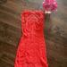 Free People Dresses | Coral Lace Free People Backless Dress Size Small | Color: Pink/Red | Size: S