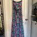 Lilly Pulitzer Dresses | Lilly Pulitzer Marlisa Strapless Maxi Dress. Size Medium. Euc. Only Worn Once. | Color: Blue/Pink | Size: M