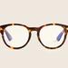 J. Crew Accessories | J. Crew Classic Round Blue Light Glasses In Tortoise | Color: Brown | Size: Os