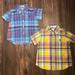 Ralph Lauren Shirts & Tops | 2 Polo Ralph Lauren Baby Boys Button Up Plaid Short Sleeve Shirts 12m | Color: Blue/Yellow | Size: 12mb