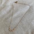 Anthropologie Jewelry | Anthropologie Berry Rose Gold Colored Crystal Necklace | Color: Gold/Pink | Size: Os