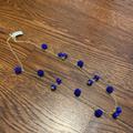 J. Crew Jewelry | Brand New (Nwt) J. Crew Cobalt Blue Bauble Necklace W/O Dustbag | Color: Blue/Gold | Size: Os