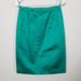Gucci Skirts | Euc Gucci Silk Teal Logo Emblem Mini Skirt With Pockets | Color: Blue/Green | Size: 6