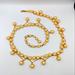 J. Crew Jewelry | J. Crew Golden Faux Pearl Necklace Hook Clasp Retired 36" Long Marked Statement | Color: Cream/Gold | Size: Os