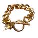 Victoria's Secret Jewelry | Chunky Victoria Secret Gold Link Bracelet | Color: Gold | Size: Os