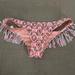 Victoria's Secret Swim | Bnwot Victoria’s Secret Itsy Bikini Bottom With Fringe Detail Size Xs | Color: Orange/Pink | Size: Xs