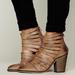 Free People Shoes | Free People Leather Hybrid Strappy Heeled Boots | Color: Brown/Tan | Size: 8