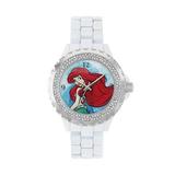 Disney Accessories | Disney's The Little Mermaid Ariel Women's Crystal Watch By Disney | Color: White | Size: Os