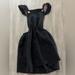 Zara Dresses | Girls Dress Overalls - Beautiful Floral Fabric Inside. 4-5y. | Color: Black | Size: 4-5