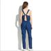 Madewell Pants & Jumpsuits | Madewell Indigo Linen Jumpsuit Blue Chambray Coverall Size 2 | Color: Blue | Size: 2