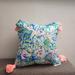 Lilly Pulitzer Accents | Lilly Pulitzer 16x16 Throw Pillow Floral Print With Tassels. New Without Tags | Color: Blue/Pink | Size: Os