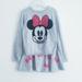 Disney Matching Sets | Minnie Mouse 2-Piece Set Sweater And Skirt Matching Set | Color: Gray/Red | Size: 3tg