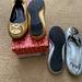 Tory Burch Shoes | 2 Tory Burch Shoes In Good Condition Gold And Silver Size 7.5. | Color: Gold/Silver | Size: 7.5
