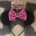 Disney Accessories | Disney Collection Juniors Minnie Ears Black/Pink | Color: Black/Pink | Size: Osbb