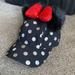 Disney Accessories | Disney Parks Minnie Mouse Black Fuzzy Ears Red Sequin Bows Hat Size Adult | Color: Black/Gray | Size: Os