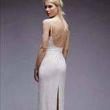 Free People Dresses | Free People Bridal Gown Dress White Lace Fringe | Color: White | Size: M