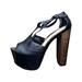 Jessica Simpson Shoes | Jessica Simpson Dany Black Platform Open Toe Heels. | Color: Black | Size: 8