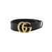 Gucci Accessories | 11581- Gucci Gg Marmont Thin Belt 85 34 625839 | Color: Black | Size: 33.4''L X 1.3''W