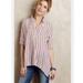 Anthropologie Tops | Anthropologie Red Wht Blue Striped Top S | Color: Blue/Red | Size: S