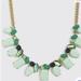 J. Crew Jewelry | J Crew Crystal Light Statement Necklace | Color: Gold/Green | Size: Os