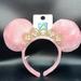 Disney Accessories | 24hr Drop Disney Plush Minnie Princess Crown Pearl Ears | Color: Pink | Size: Os