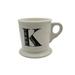 Anthropologie Dining | Anthropologie Black & White Initial Monogram "K" Coffee Mug | Color: Black/White | Size: Os