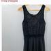 Free People Dresses | Free People Med Black Mini Fit + Flare Dressfree People | Color: Black | Size: M