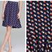 Kate Spade Skirts | Kate Spade New York Holland Polka Dot Print Silk A Line Skirt Sz 10 Euc | Color: Blue/Red | Size: 10