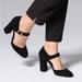 Michael Kors Shoes | Michael Kors Alana Closed Toe Black Suede Block Heels Size 8 | Color: Black | Size: 8