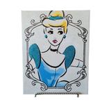Disney Wall Decor | Artissmo Disney Princess Cinderella Sparkle Artwork On Canvas 8 X 10 | Color: Blue | Size: Os