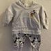 Disney Other | Mickey Mouse Outfit 3-6 Months | Color: Gray/Silver | Size: 3-6 Months