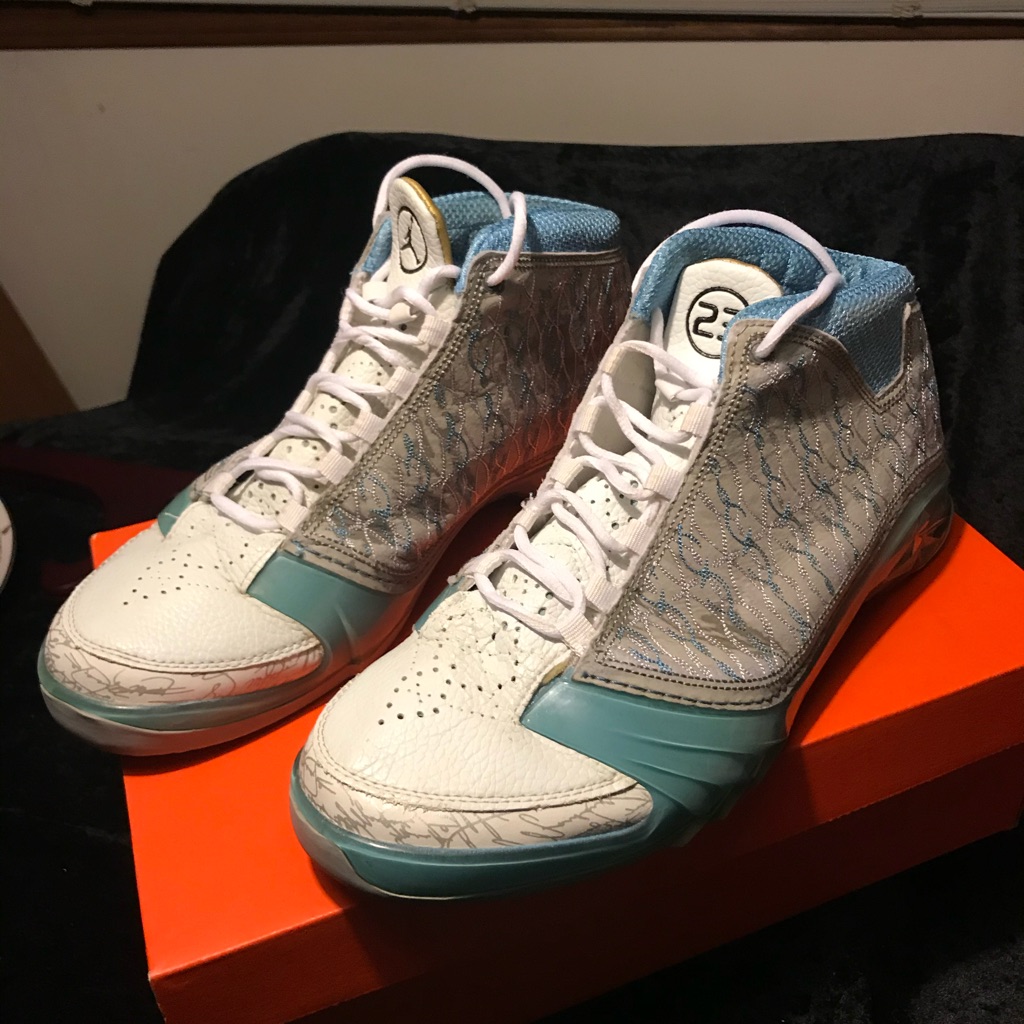 Nike Shoes | Adult Men’s Nike Air Jordan Shoes Size 12 Slightly Worn | Color: Gray/White | Size: 12