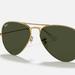 Ray-Ban Accessories | Brand New Ray Ban Aviator Classic Sunglasses | Color: Gold/Green | Size: Os