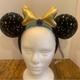 Disney Accessories | Disney Parks Minnie Mouse Ears Princess Jasmine Baublebar Ear Headband New | Color: Black/Gold | Size: Os