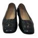 Gucci Shoes | Gucci Black Flat Pumps Ballet Square Toe Interlocking Gg 8.5 Leather | Color: Black | Size: 8.5